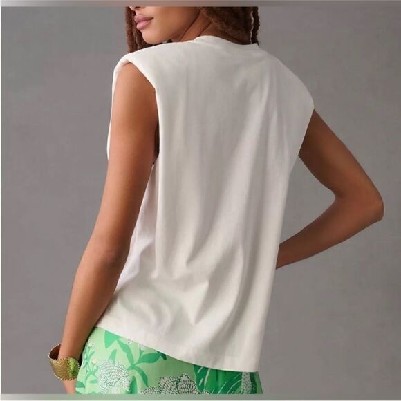 FARM RIO NWT nature is the future embroidered organic cotton top White Size S - Picture 9 of 13